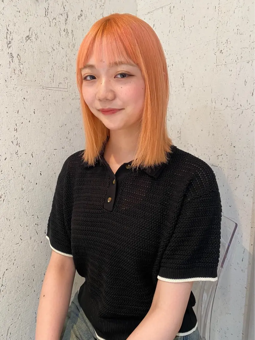 ミディアム カラー カット ヘアカラー トリートメント mai / linoah˚✧のヘアスタイル