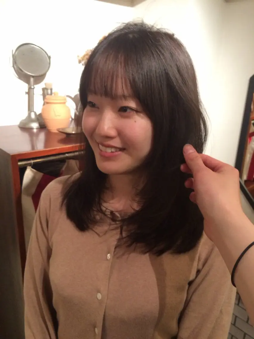 セミロング ヘアカラー トリートメント 韓国/Y2K 👽土田大珠👽のヘアスタイル
