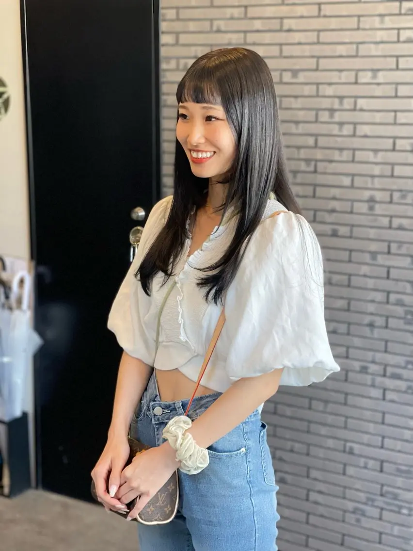 セミロング 𓇼透明感カラー𓇼 フジノ ケイ 🫧のヘアスタイル