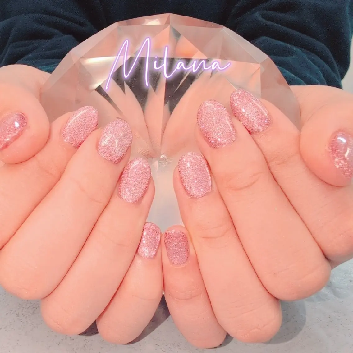 ネイル マグネットネイル ワンカラーネイル ハンドネイル Milana 川瀬のネイルデザイン