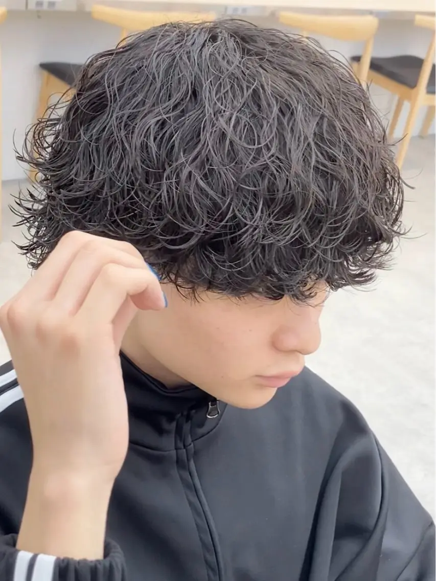 ミディアム パーマ メンズ ミディアムパーマ メンズパーマ カット パーマ 拓美/メンズパーマ /名古屋/栄のヘアスタイル