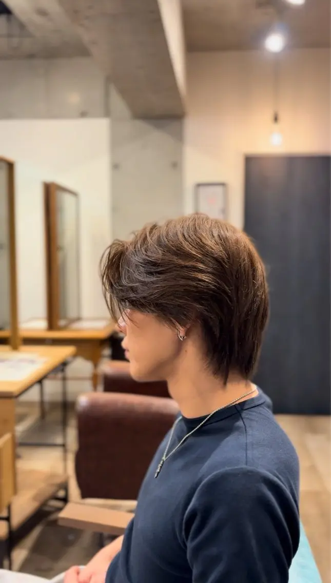 ショート カラー メンズ カット ヘアカラー トリートメント Liere YUMAのヘアスタイル