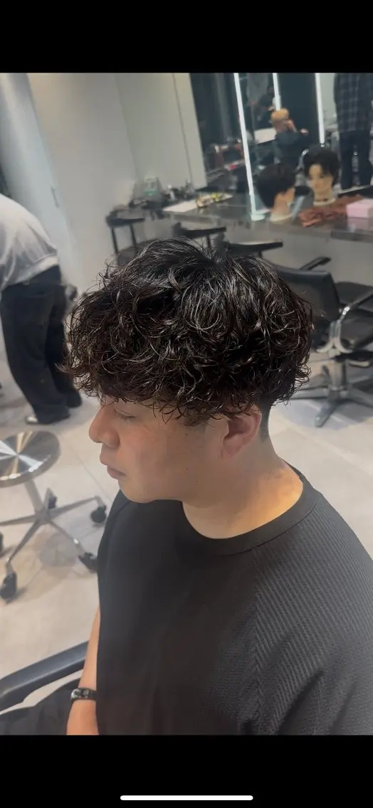 ショート パーマ メンズ メンズパーマ 似合わせパーマ🔥 河浪  大智のヘアスタイル