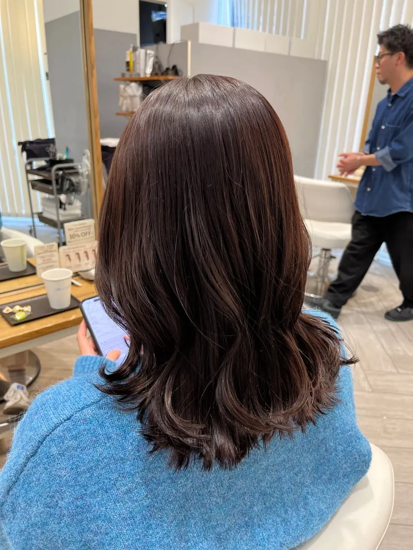 セミロング カラー カット ヘアカラー トリートメント AVANCE. chisatoのヘアスタイル
