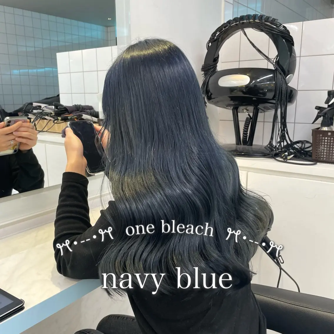 ロング カラー ブリーチ ブルーカラー ケアブリーチ 透明感カラー ダブルカラー カット ヘアカラー トリートメント 💙ハイトーン韓国風 色白ヘア💙manaのヘアスタイル