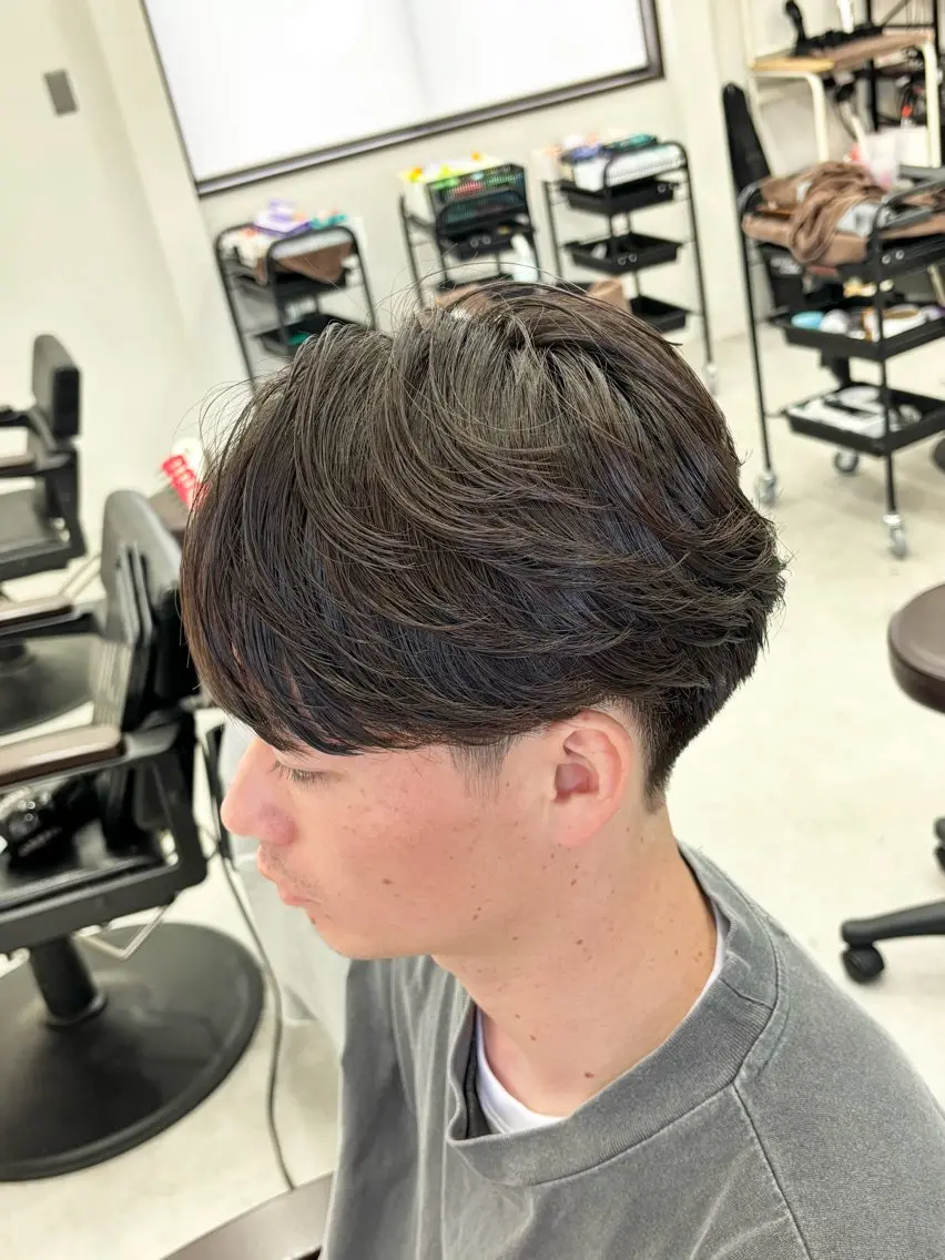 メンズ カット パーマ KanedaRio パーマ/フェードのヘアスタイル