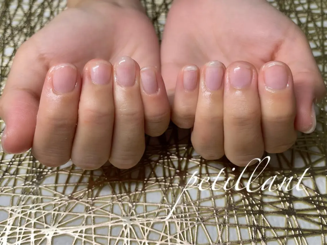 ネイル クリアネイル ジェルネイル nail salon petillantのネイルデザイン