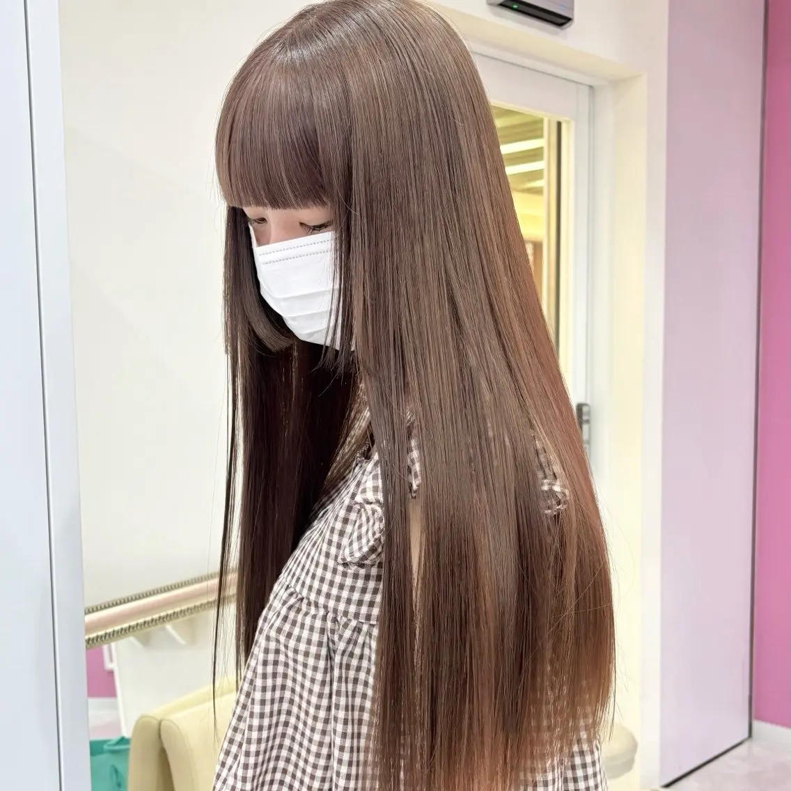 ロング ヘアカラー トリートメント 服部 沙弥佳のヘアスタイル