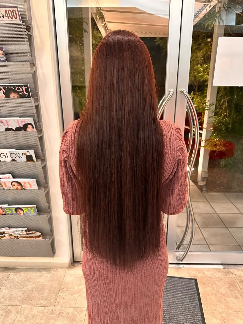 カラー ブラウンカラー ピンクカラー 柴田 舜吏のヘアスタイル