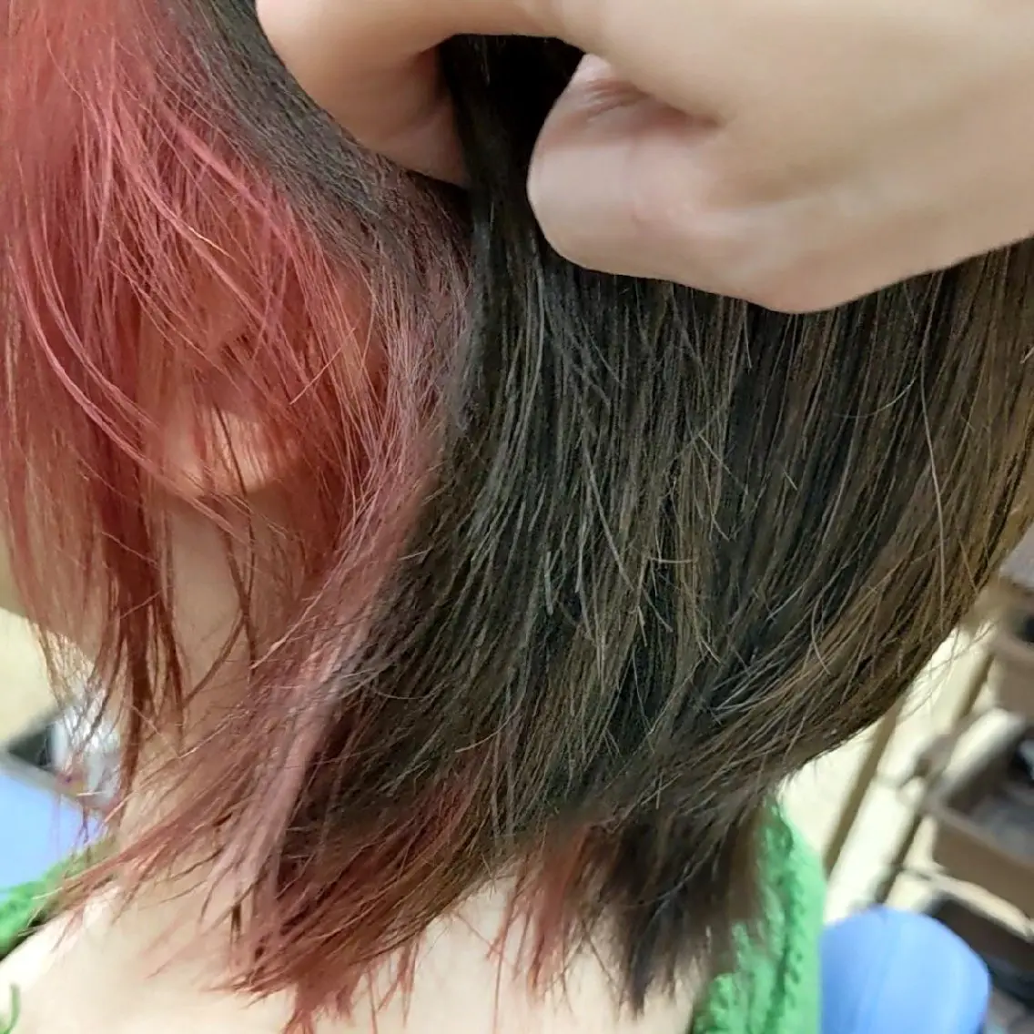 【性別不問】カット+ダブルカラー(肩程の長さまでが対象⭕ハイライト⭕原色カラー⭕)の写真