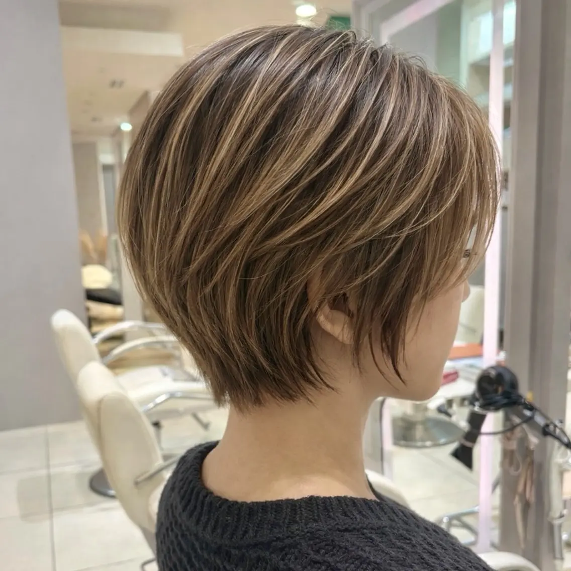 ショート カット ヘアカラー トリートメント 銀座ショートヘア特化 渡部 誠のヘアスタイル