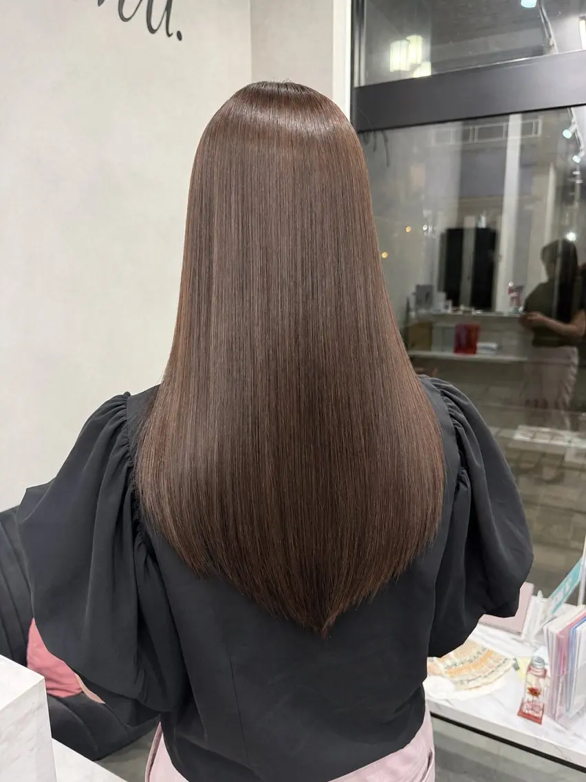 ロング カット ヘアカラー トリートメント 【韓国ヘア ×髪質改善】内田のヘアスタイル