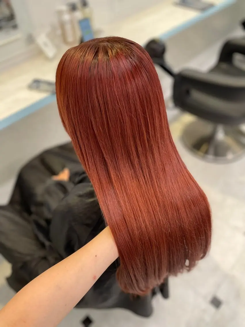 カラー 🇰🇷韓流暖色ヘア 🍒saaya🍒のヘアスタイル