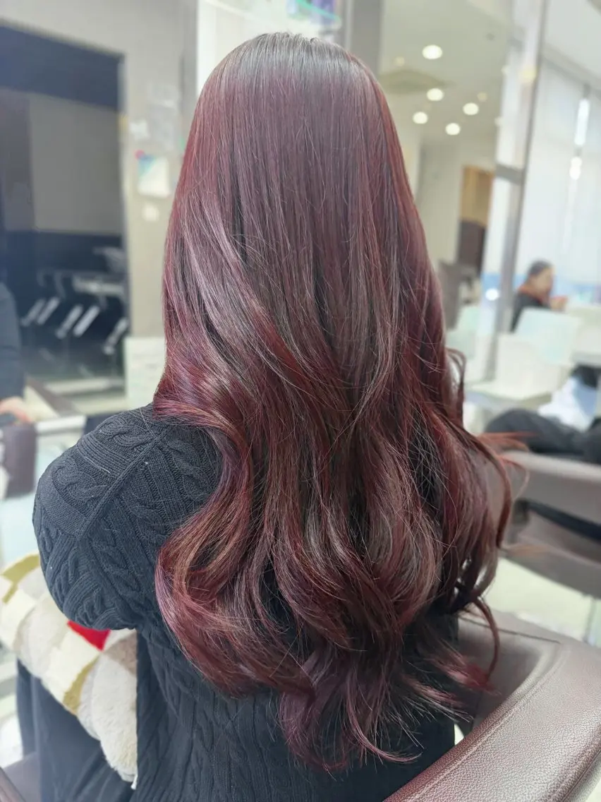 セミロング カット ヘアカラー トリートメント wil西宮レイヤー 西村徹のヘアスタイル