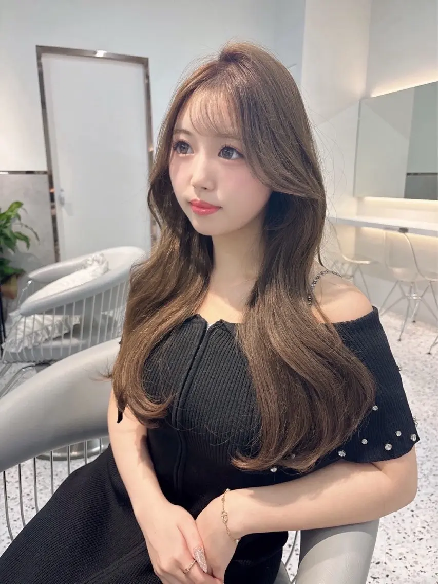 ロング カラー カット ヘアカラー トリートメント yui🎀ブリーチな しダブルカラー/博多のヘアスタイル