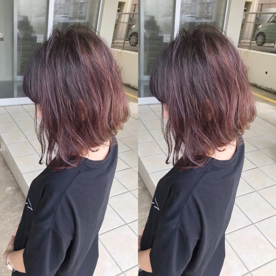 ショート カラー ラベンダーカラー grand juteのヘアスタイル