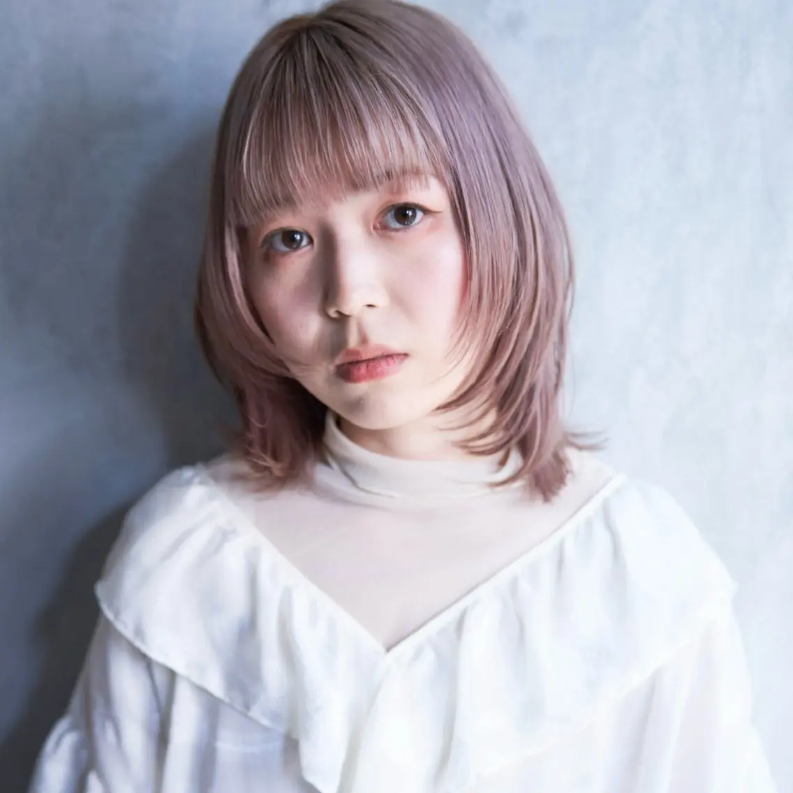 ミディアム カラー ヘアカラー トリートメント 【nui 茨木】 清水優のヘアスタイル