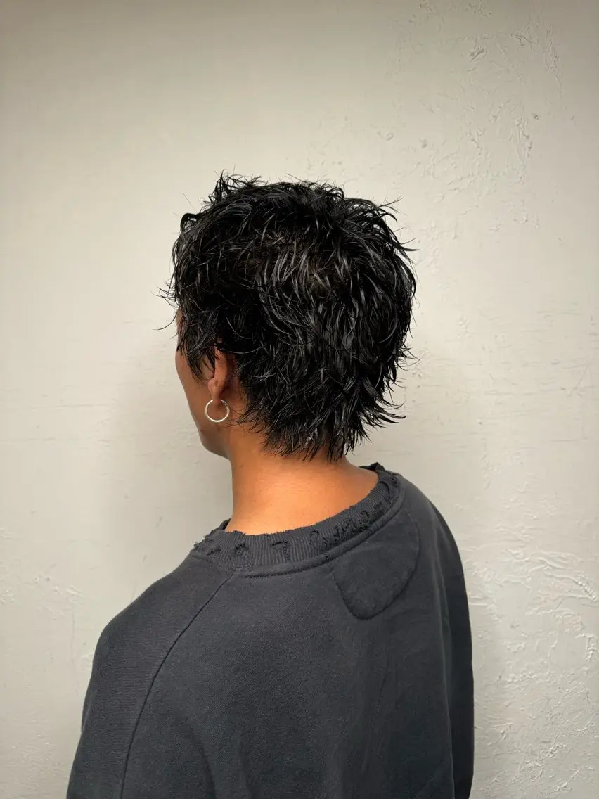 ショート メンズ センターパート メンズパーマ メンズショート スパイキーショート メンズベリーショート カット トリートメント 💈メンズ特化💈 TASUKUのヘアスタイル
