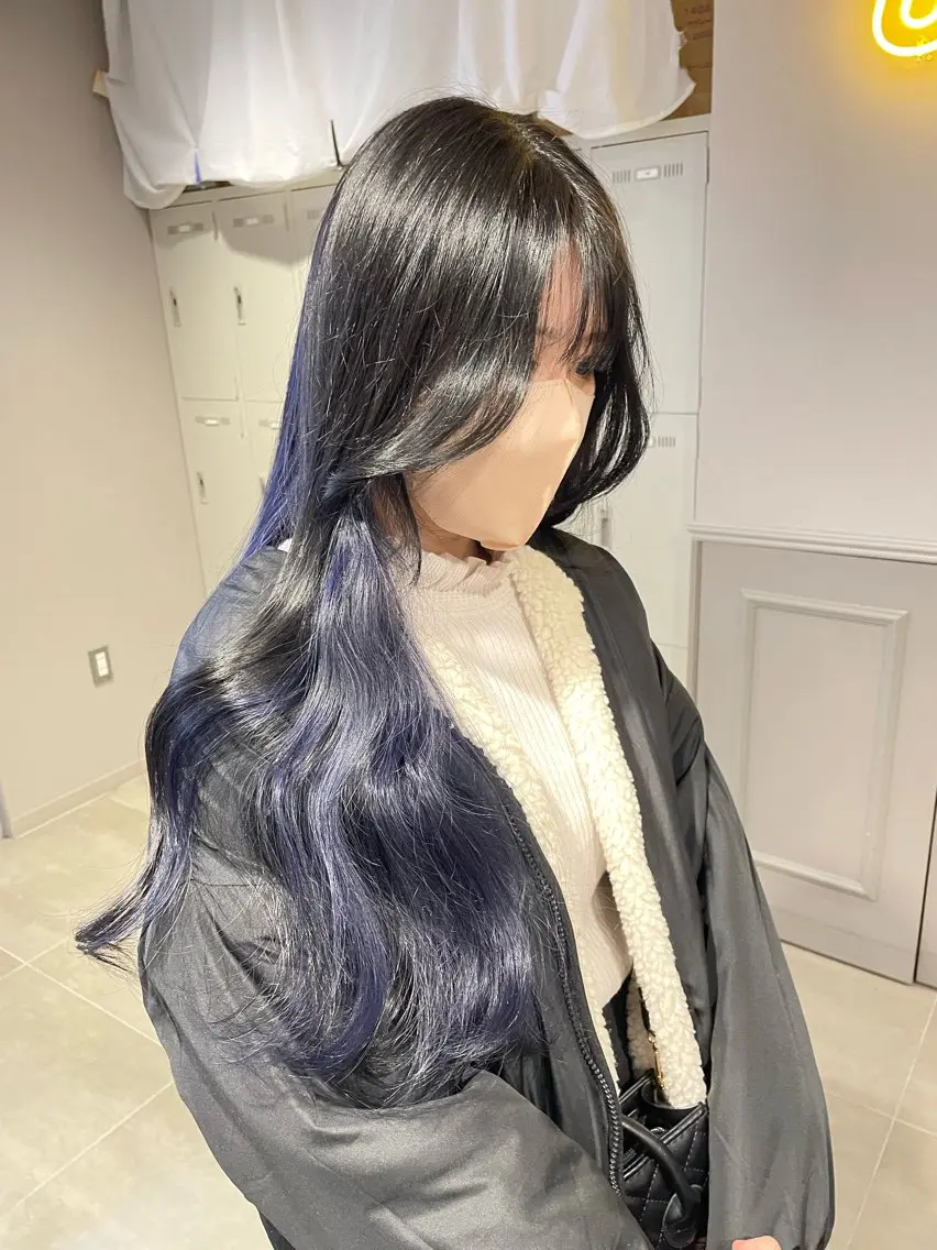 ロング ヘアカラー トリートメント 🤍透明感/韓国風/ レイヤー/優大🤍のヘアスタイル