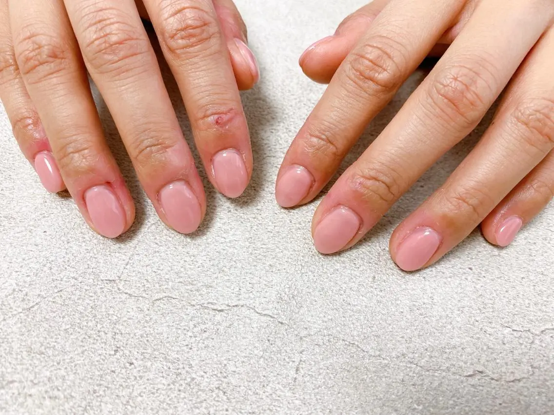 ネイル ワンカラーネイル ハンドネイル mogunail &blowのネイルデザイン