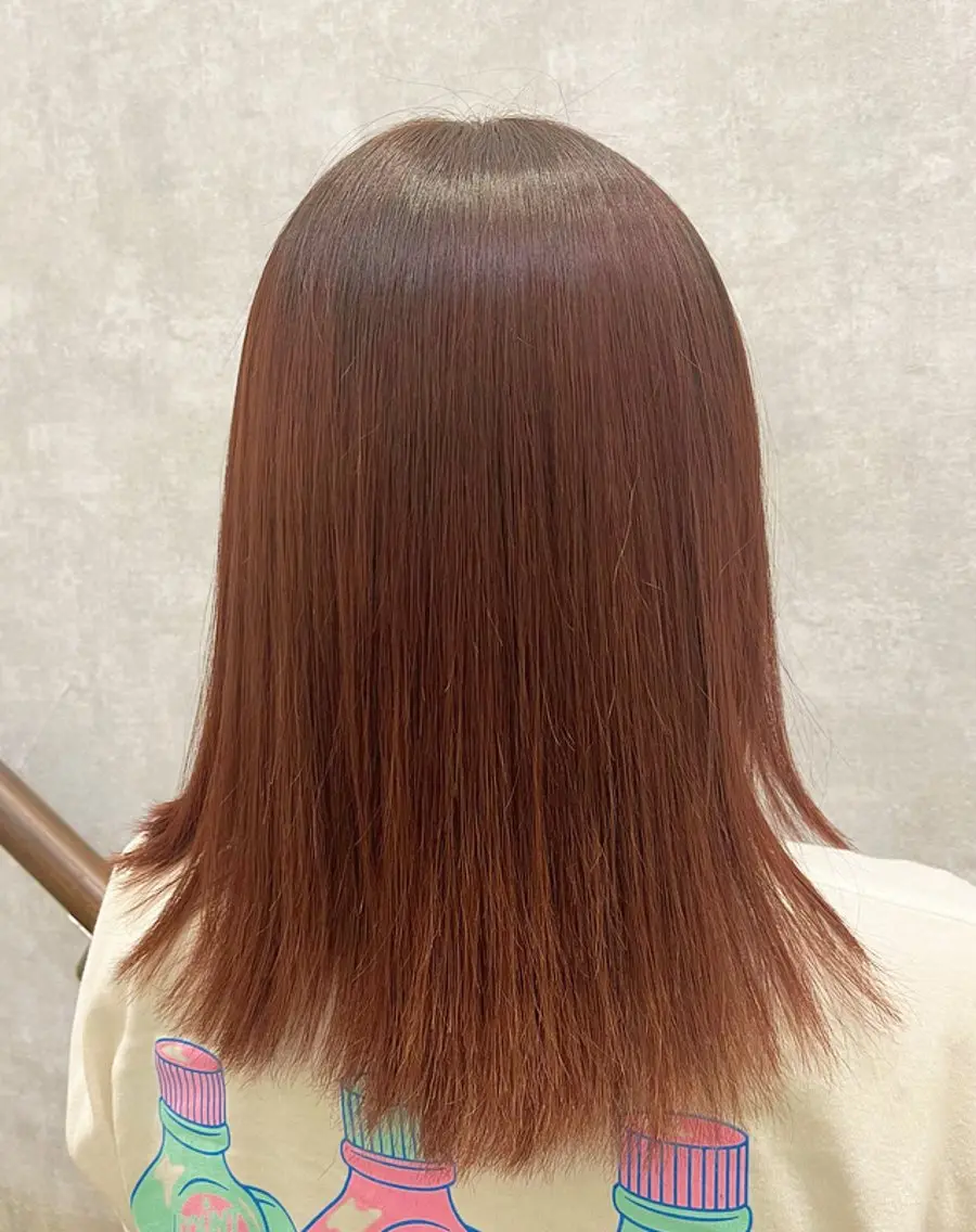 セミロング 縮毛矯正 🌼髪質改善･アレン ジ･レイヤー🌼のヘアスタイル