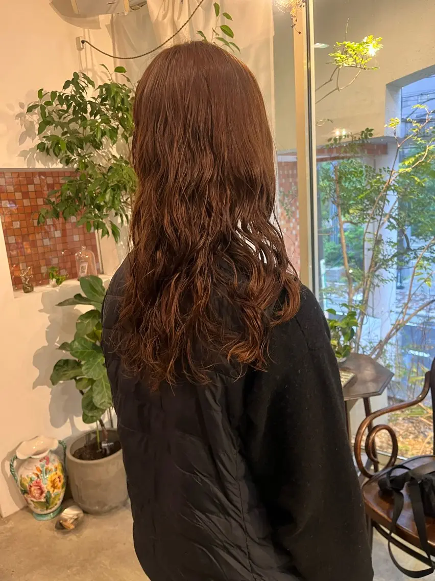 ロング パーマ 柴田 さくらのヘアスタイル