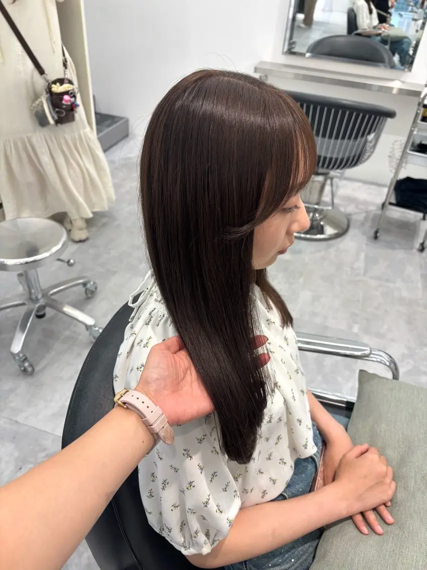 ロング カラー カット ヘアカラー ParveMix 🪽鳥取彩花のヘアスタイル
