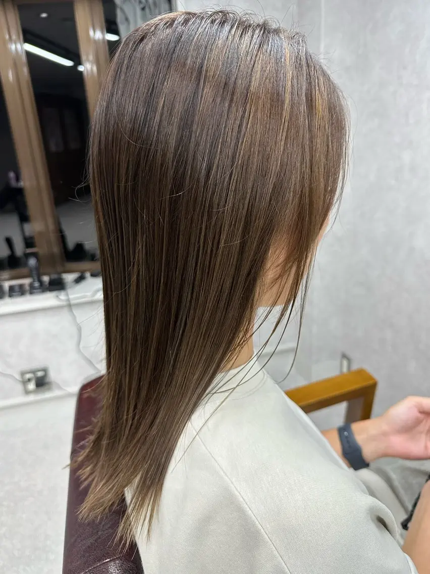 ロング カラー カット ヘアカラー トリートメント Lien 深井店のヘアスタイル