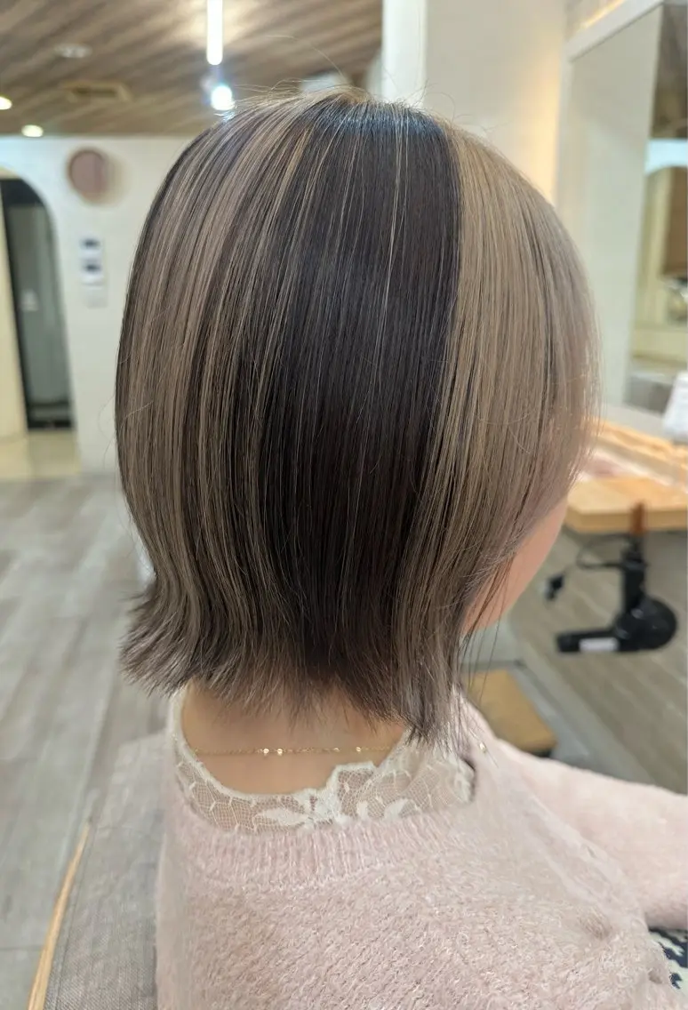 ショート ヘアカラー ヘアセット ✄折橋 彩花🐶🍑のヘアスタイル