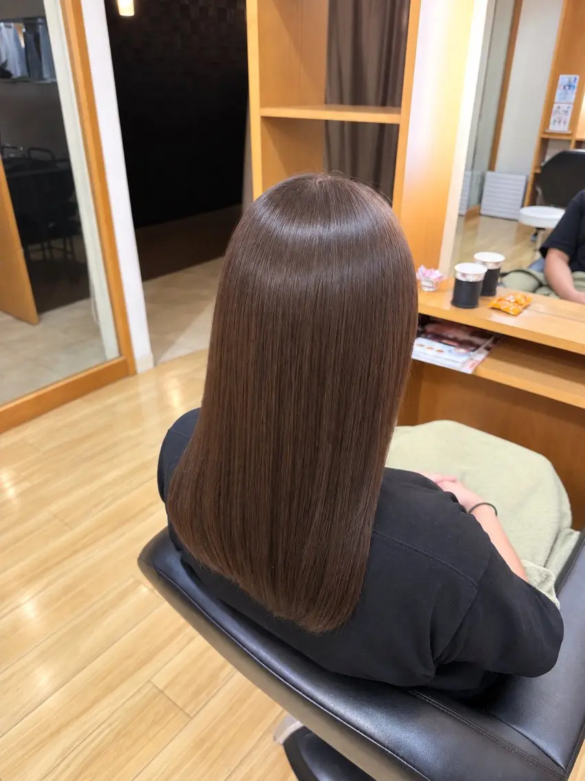 ミディアム カラー ブラウンカラー 岡野 健汰のヘアスタイル
