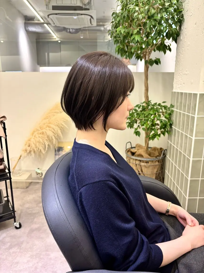ショート ショートボブ ボブ ショートヘア 鈴村祐也/ショート /縮毛矯正のヘアスタイル