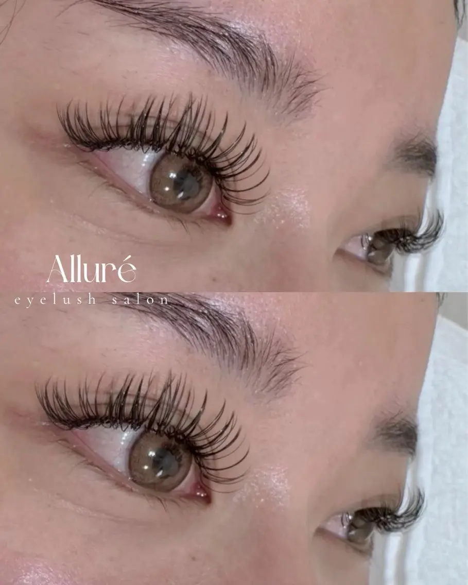 マツエク・マツパ 付け放題 フラットラッシュ ナチュラル マツエク Allure 【アリュール】のマツエク・マツパデザイン