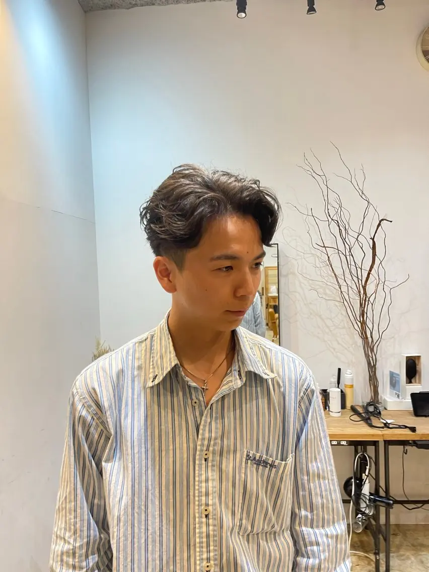 ショート パーマ メンズ 野田 尚Jr.スタイリストのヘアスタイル
