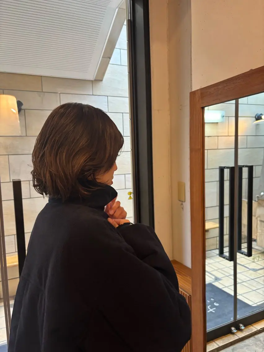 ショート カラー ボブ 似合わせカット ショートヘア ヘアカラー トリートメント 似合わせカラー /emiのヘアスタイル