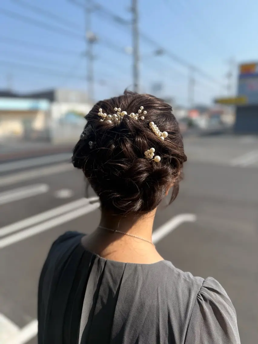 ヘアアレンジ 結婚式・ブライダル ALOHANA + 一華のヘアスタイル