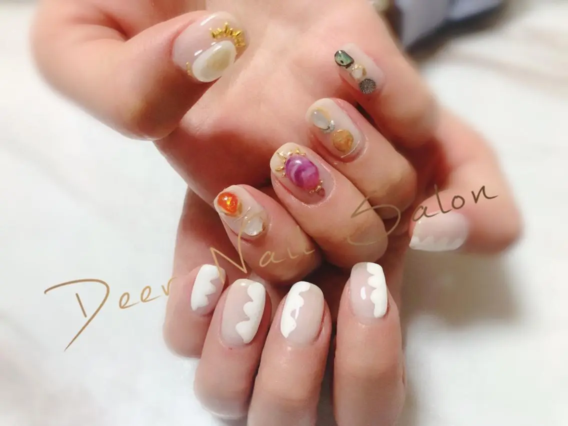 ネイル ハンドネイル Peachy 🍑のネイルデザイン