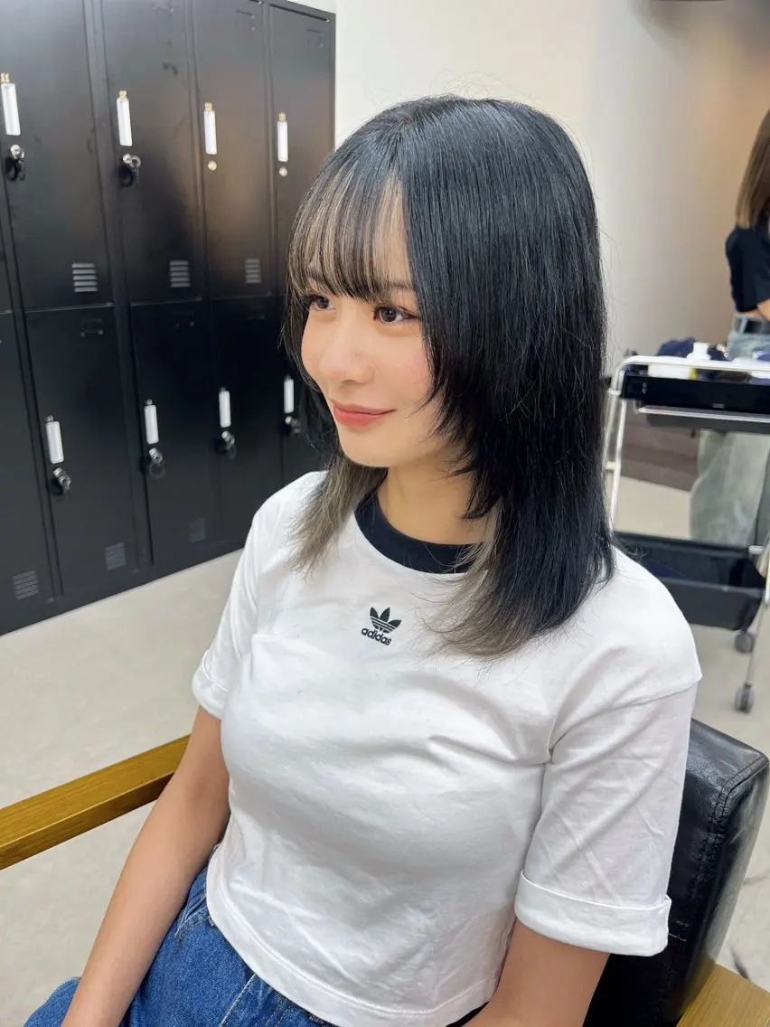 カラー インナーカラー ALEAP himekaのヘアスタイル