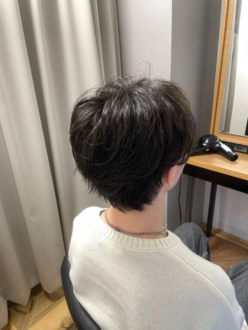 ミディアム ミディアムパーマ カット パーマ BLEACH 🟥 PERM 天神🏆のヘアスタイル