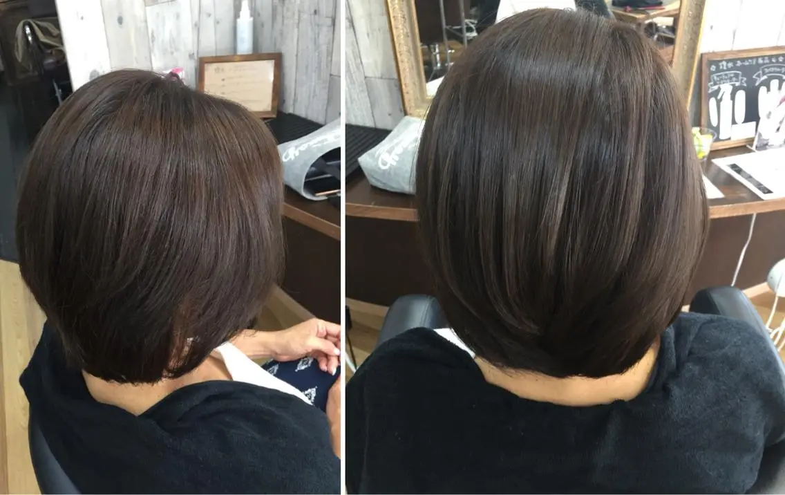 カラー アッシュ ベージュカラー 中山 ルミ子のヘアスタイル