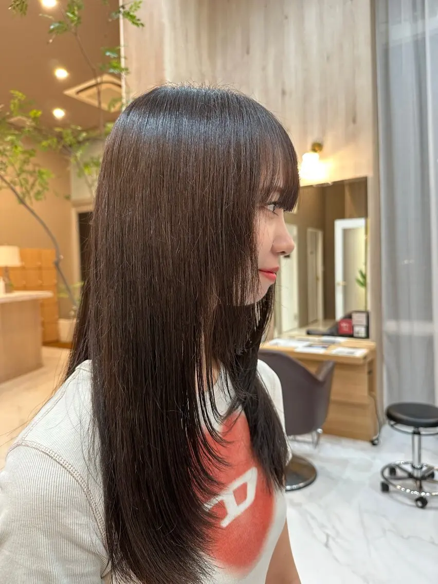 ロング ハイライト 髪質改善 喜多 智規のヘアスタイル