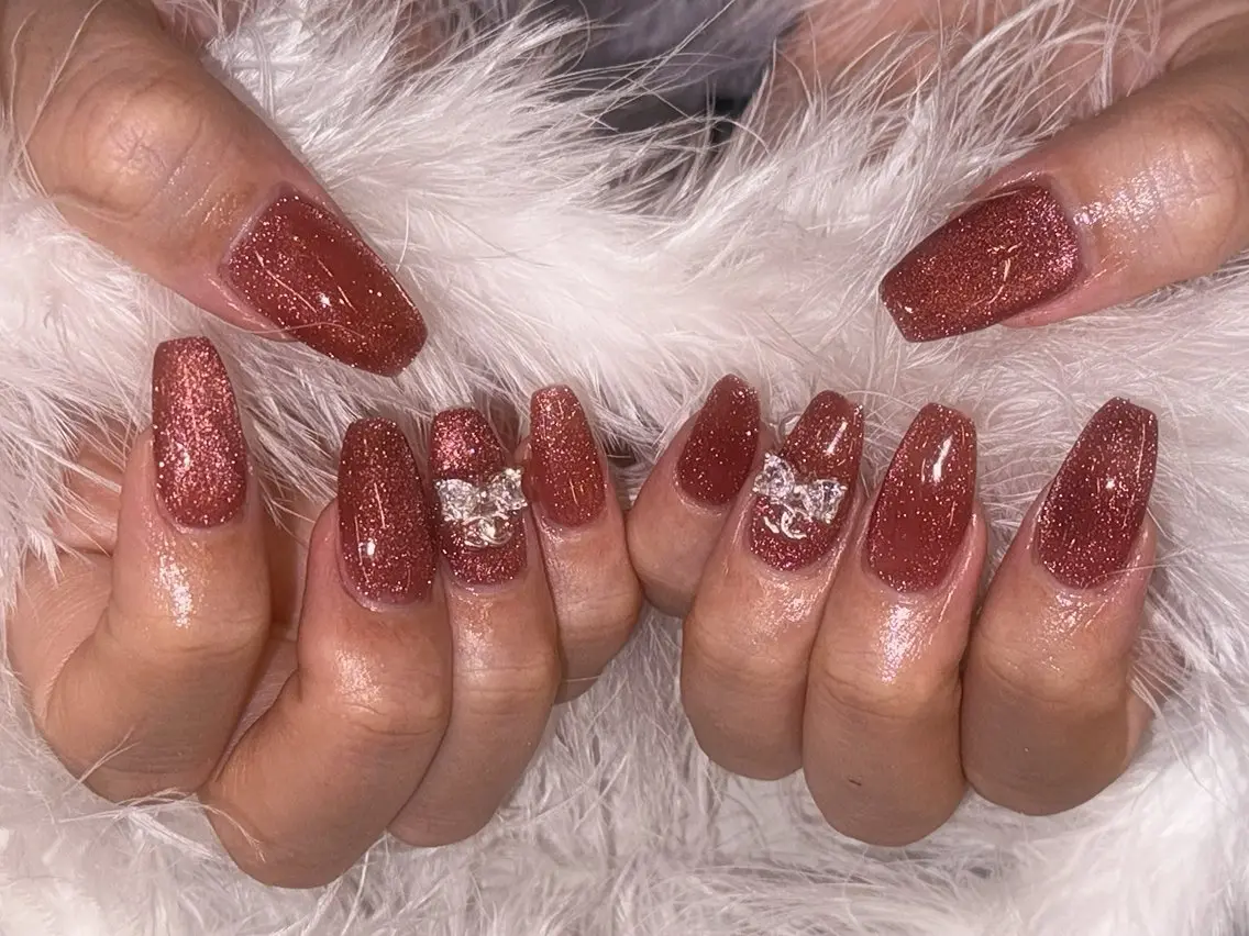 ネイル アートネイル フラッシュネイル フラッシュマグ フラワーネイル ジェルネイル ハンドネイル Puti nailのネイルデザイン