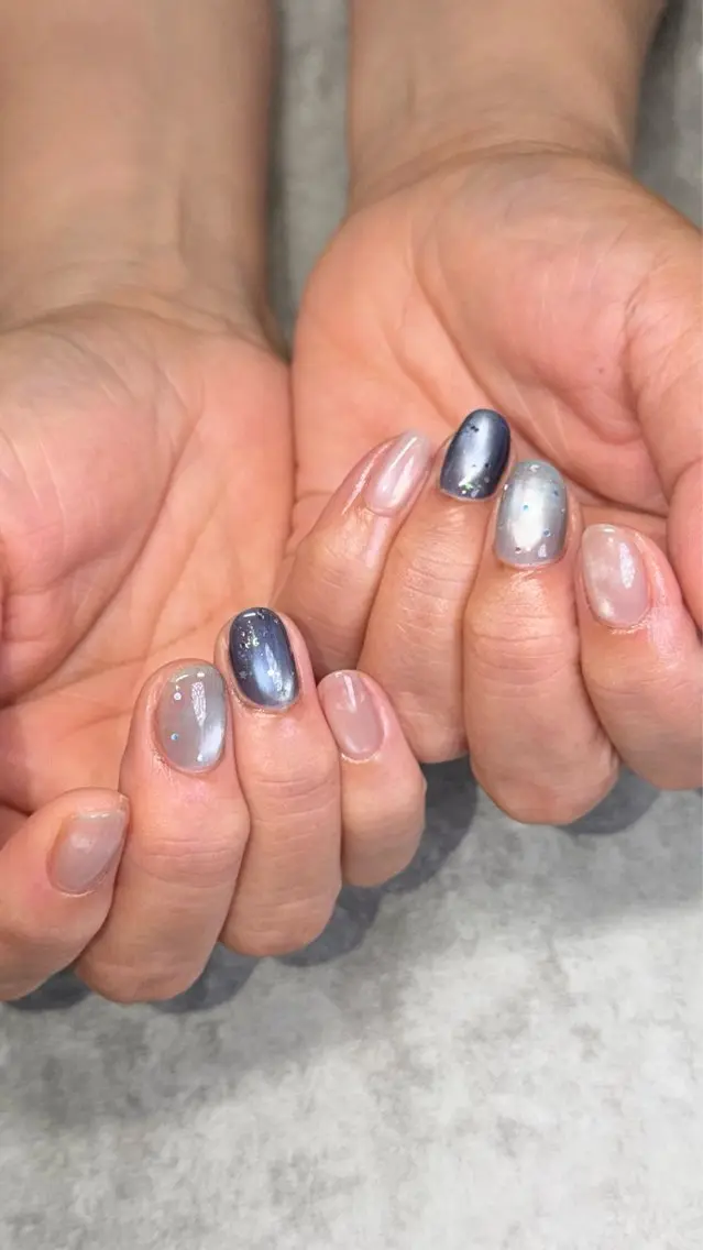 ネイル ハンドネイル ハンドケア shino🌟 痛ネイルのネイルデザイン