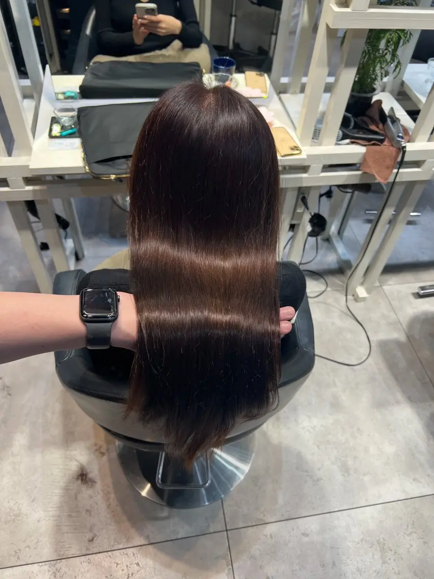 セミロング カット ヘアカラー トリートメント 恵比寿韓国レイヤー× 艶透明感カラー大場のヘアスタイル