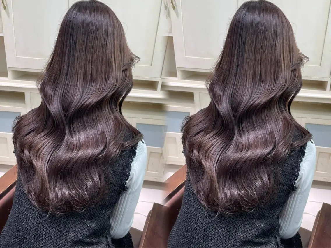 ロング ヘアカラー トリートメント 艶モテカラー miku🏳️‍⚧️のヘアスタイル