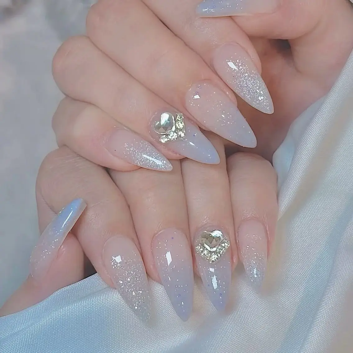 ネイル チークネイル 長さ出し ジェルネイル 韓国ネイル ワンカラーネイル kana nailのネイルデザイン