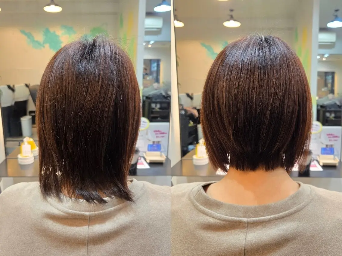 ミディアム ボブ カット 野村 果音(カノン)のヘアスタイル