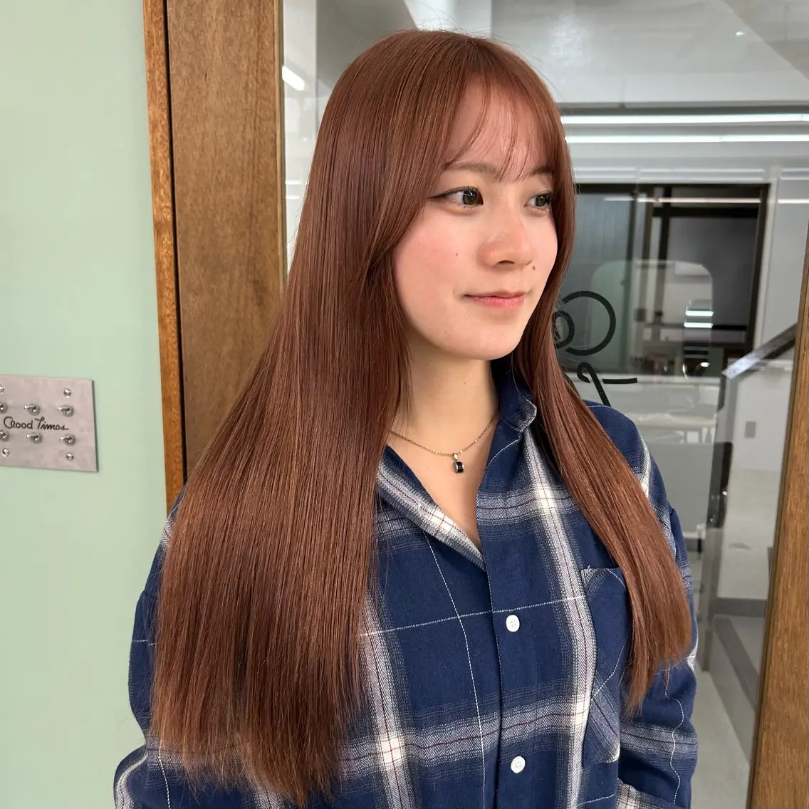 ロング カラー ヘアカラー 🎀【透明感カラー 縮毛矯正】さえ🎀のヘアスタイル