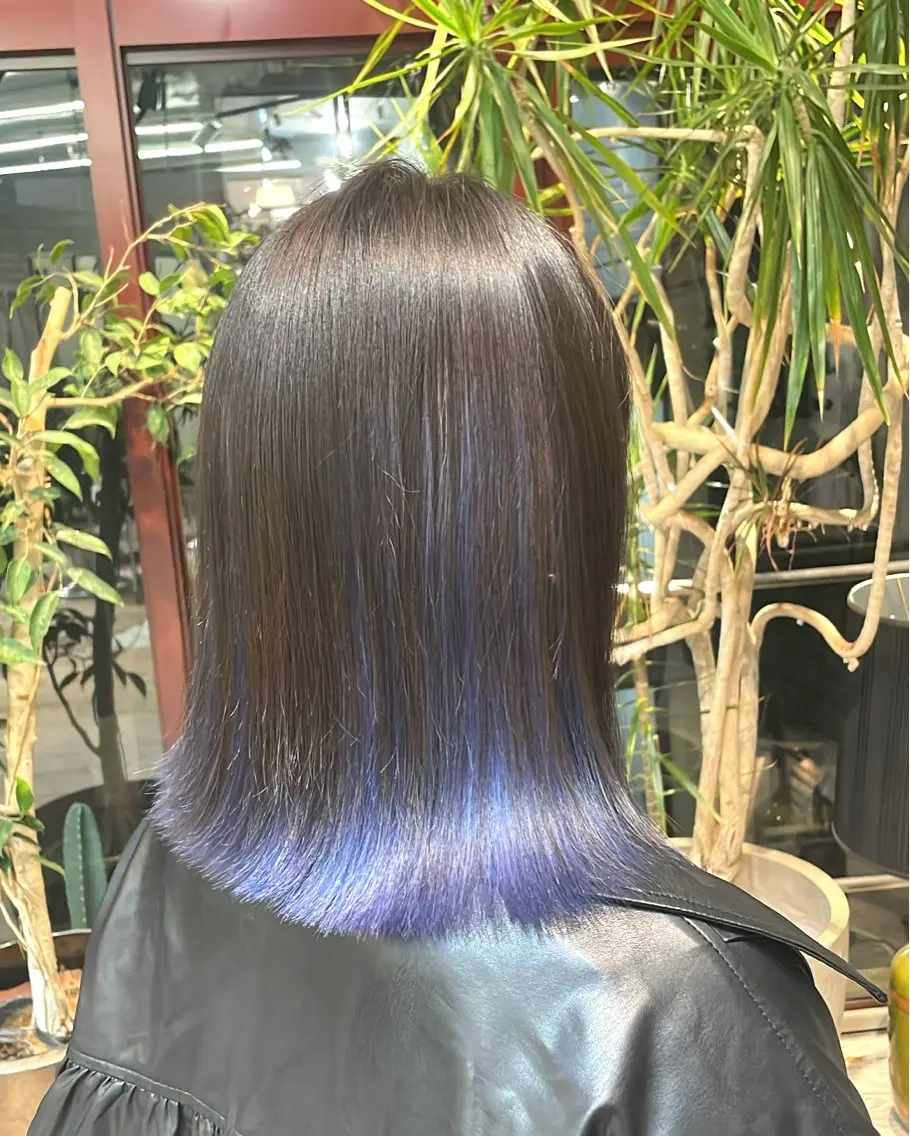 ミディアム カラー カット ヘアカラー 色落ち綺麗透明感カラ /ボブ/ナカツヒカルのヘアスタイル