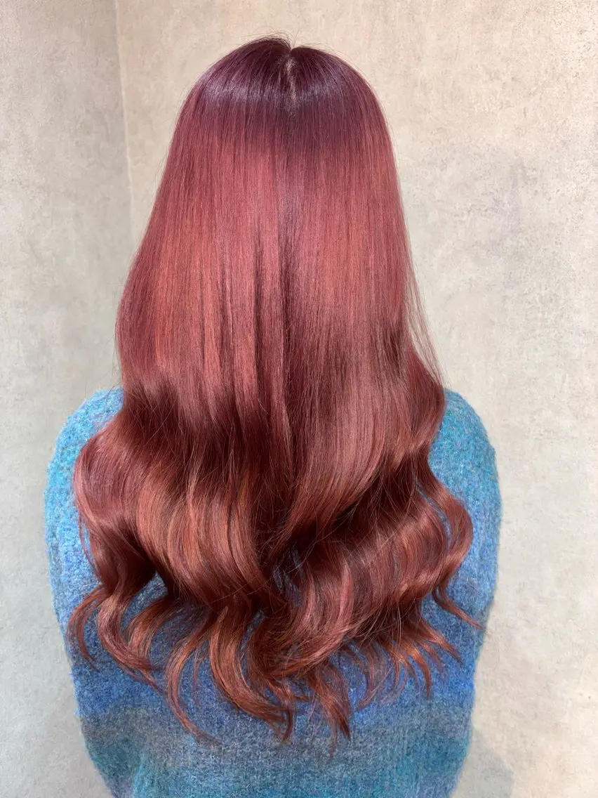 ロング ヘアカラー 💜髪質改善/ 艶カラー/ミナ🩷のヘアスタイル