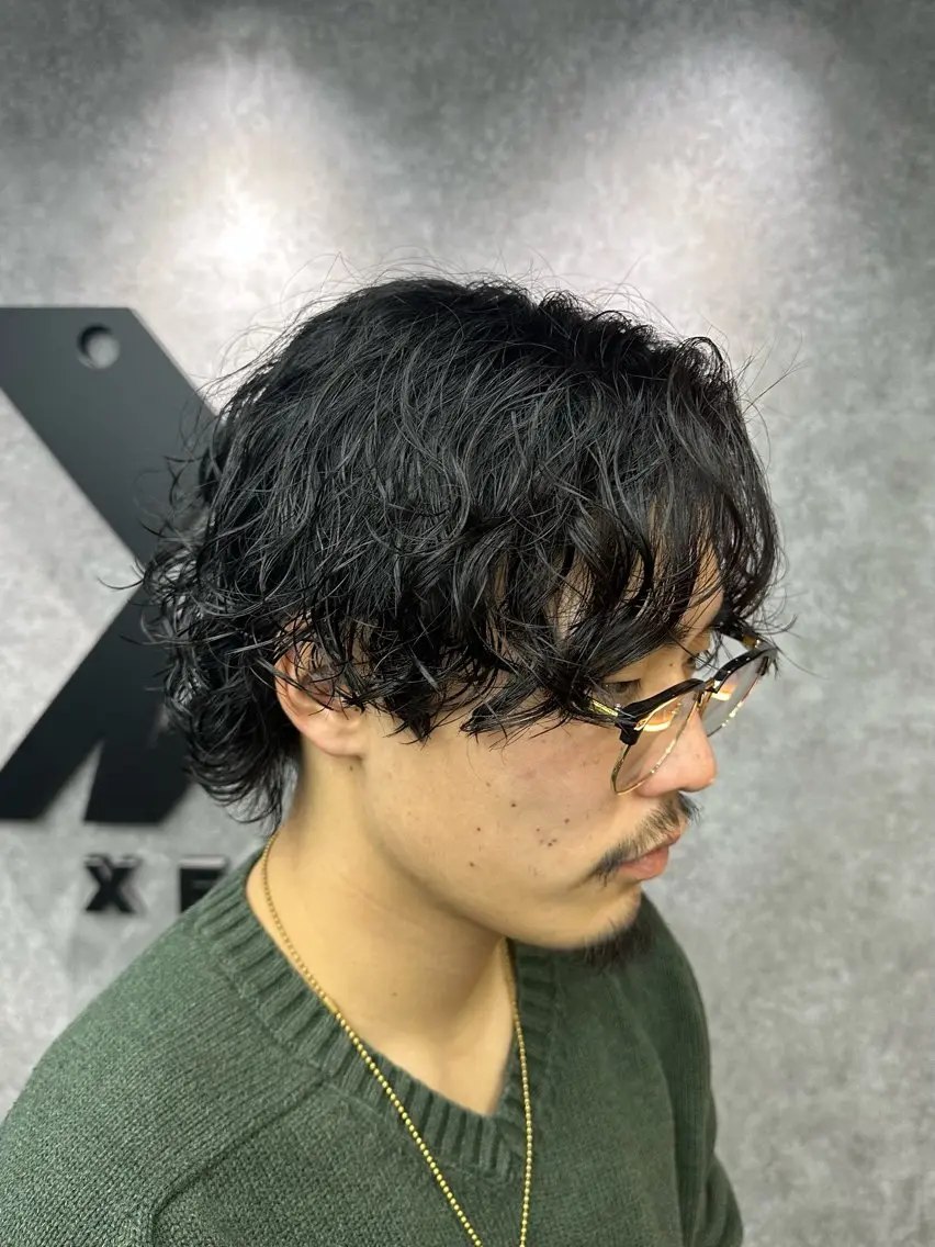 ショート パーマ カット パーマ ヘアセット 🔥フェザーパーマ 特化🔥勇斗のヘアスタイル